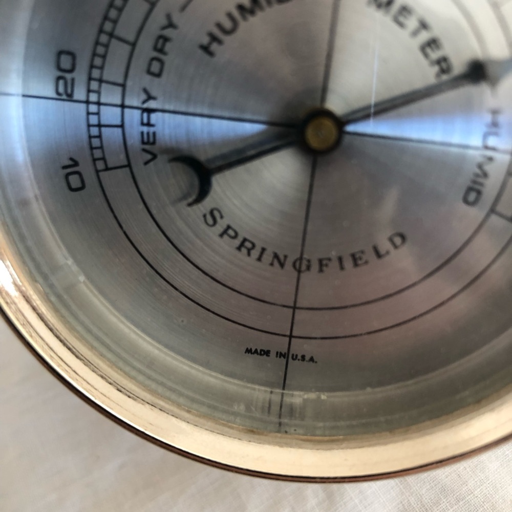 Vtg Springfield Instrument Co. Humidity Meter - Picture 3 of 8